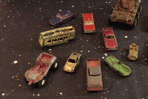 Toy Car Lot Vintage Bundle of 16 Metal Diecast Vehicles - Eagle's Eye Finds