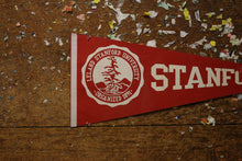 Load image into Gallery viewer, Stanford University Cardinal Red Pennant Vintage Collegiate Decor - Eagle&#39;s Eye Finds
