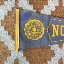 Load image into Gallery viewer, Notre Dame Felt Pennant Vintage College Wall Decor - Eagle&#39;s Eye Finds
