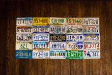 Load image into Gallery viewer, Fifty (50) State License Plate Run Unique Vintage Wall Decor - Eagle&#39;s Eye Finds
