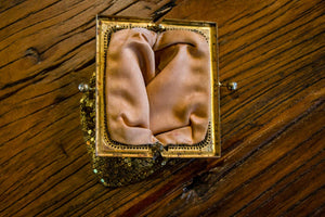 Gold Mesh Clutch Purse Vintage Art Deco Handbag - Eagle's Eye Finds