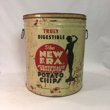 Load image into Gallery viewer, New Era Potato Chip Tin Vintage Advertising Display - Eagle&#39;s Eye Finds
