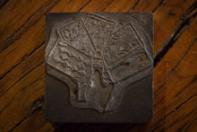 Load image into Gallery viewer, Hand of Cards Vintage Letterpress Block - Eagle&#39;s Eye Finds
