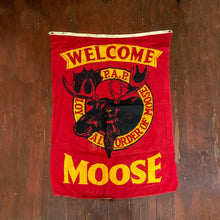 Load image into Gallery viewer, Loyal Order of Moose Banner Vintage Fraternal Order Decor - Eagle&#39;s Eye Finds
