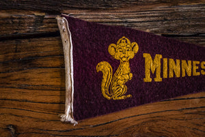 University of Minnesota Mini Felt Pennant Vintage College Decor - Eagle's Eye Finds