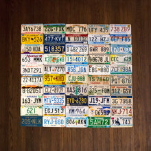 Load image into Gallery viewer, Fifty (50) State License Plate Run Unique Vintage Wall Decor - Eagle&#39;s Eye Finds
