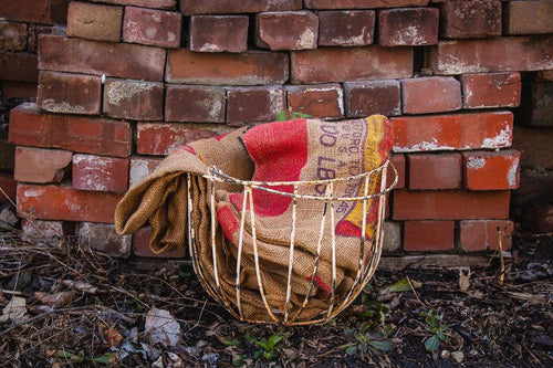 Large Wire Egg Basket Rounded Primitive Vintage Basket - Eagle's Eye Finds