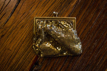 Load image into Gallery viewer, Gold Mesh Clutch Purse Vintage Art Deco Handbag - Eagle&#39;s Eye Finds
