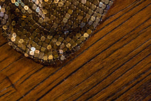 Load image into Gallery viewer, Gold Mesh Clutch Purse Vintage Art Deco Handbag - Eagle&#39;s Eye Finds
