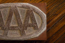 Load image into Gallery viewer, AAA Letterpress Block Vintage Triple A Automobile Decor - Eagle&#39;s Eye Finds

