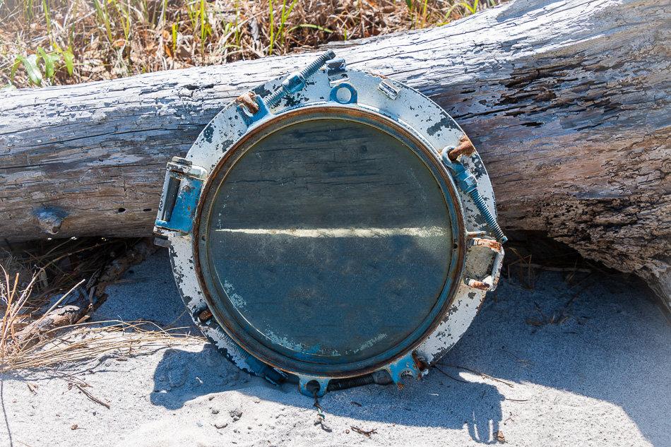 Painted Brass Porthole Window Antique Nautical Porthole - Eagle's Eye Finds