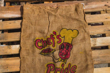 Load image into Gallery viewer, Chef&#39;s Pride Potato Sack Vintage Burlap Bag - Eagle&#39;s Eye Finds
