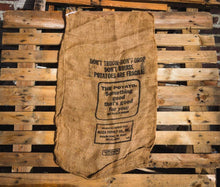 Load image into Gallery viewer, Chef&#39;s Pride Potato Sack Vintage Burlap Bag - Eagle&#39;s Eye Finds
