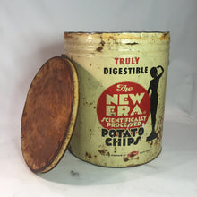 Load image into Gallery viewer, New Era Potato Chip Tin Vintage Advertising Display - Eagle&#39;s Eye Finds
