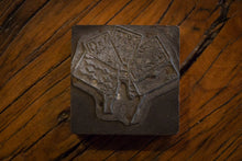 Load image into Gallery viewer, Hand of Cards Vintage Letterpress Block - Eagle&#39;s Eye Finds
