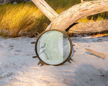 Load image into Gallery viewer, Brass Porthole Window Antique Nautical Port Hole - Eagle&#39;s Eye Finds
