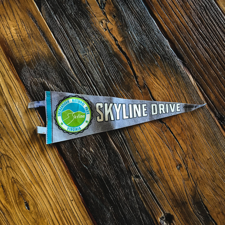 Skyline Drive National Park Virginia Felt Pennant Wall Decor - Eagle's Eye Finds