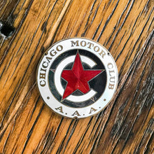 Load image into Gallery viewer, Chicago Motor Club AAA Vintage Porcelain Radiator Badges - Eagle&#39;s Eye Finds
