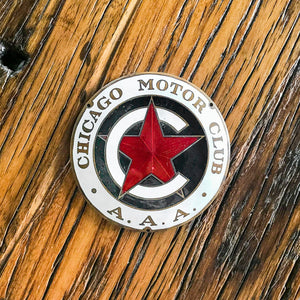 Chicago Motor Club AAA Vintage Porcelain Radiator Badges - Eagle's Eye Finds