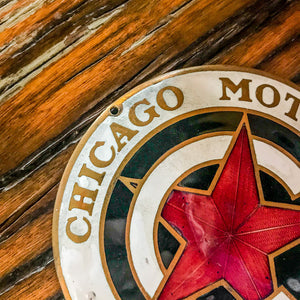 Chicago Motor Club AAA Vintage Porcelain Radiator Badges - Eagle's Eye Finds