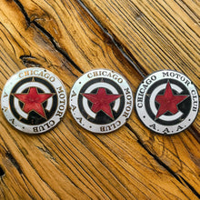 Load image into Gallery viewer, Chicago Motor Club AAA Vintage Porcelain Radiator Badges - Eagle&#39;s Eye Finds
