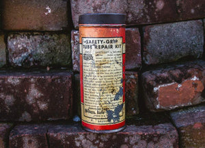Safety Grip Tire Repair Can Vintage Car and Auto Advertising - Eagle's Eye Finds