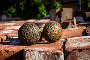 Eastlake Ornate Door Knob Set Vintage Restoration Hardware - Eagle's Eye Finds