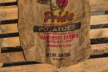 Load image into Gallery viewer, Chef&#39;s Pride Potato Sack Vintage Burlap Bag - Eagle&#39;s Eye Finds
