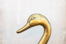 Load image into Gallery viewer, Brass Swan Planter Vintage Bohemian Bird Decor - Eagle&#39;s Eye Finds
