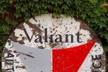Load image into Gallery viewer, Plymouth Valiant Authorized Service Double Sided Porcelain Sign Vintage Auto, Gas, and Oil Signage - Eagle&#39;s Eye Finds
