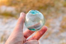 Load image into Gallery viewer, Small Glass Fishing Float Buoy Vintage Japanese Nautical Decor - Eagle&#39;s Eye Finds
