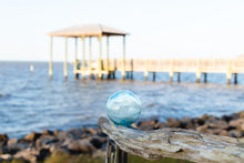Load image into Gallery viewer, Small Glass Fishing Float Buoy Vintage Japanese Nautical Decor - Eagle&#39;s Eye Finds
