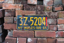 Load image into Gallery viewer, New York 1964 World&#39;s Fair Vintage License Plate - Eagle&#39;s Eye Finds
