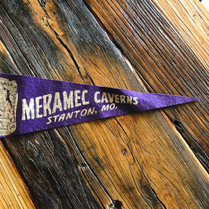 Meramec Caverns, Stanton Missouri Felt Pennant Vintage Wall Hanging Decor - Eagle's Eye Finds