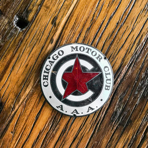 Chicago Motor Club AAA Vintage Porcelain Radiator Badges - Eagle's Eye Finds
