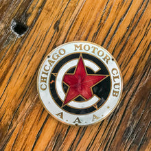 Load image into Gallery viewer, Chicago Motor Club AAA Vintage Porcelain Radiator Badges - Eagle&#39;s Eye Finds
