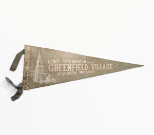 Ford Museum and Greenfield Village Felt Pennant Vintage Wall Decor - Eagle's Eye Finds