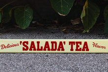 Load image into Gallery viewer, Porcelain Salada Tea Screen Door Push Vintage Advertising Wall Decor - Eagle&#39;s Eye Finds

