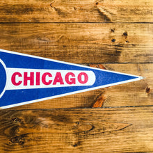 Load image into Gallery viewer, Chicago Cubs Baseball Pennant Vintage Sports Wall Decor - Eagle&#39;s Eye Finds
