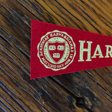 Load image into Gallery viewer, Harvard Mini Felt Pennant Vintage College Decor - Eagle&#39;s Eye Finds
