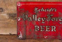 Load image into Gallery viewer, Scheidt&#39;s Valley Forge Beer Sign Vintage Advertising Decor - Eagle&#39;s Eye Finds
