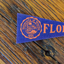 Load image into Gallery viewer, University of Florida Mini Felt Pennant Vintage College Decor - Eagle&#39;s Eye Finds
