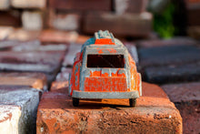 Load image into Gallery viewer, Vintage Hubley Toy Fuel Tanker Truck Orange and Green - Eagle&#39;s Eye Finds
