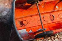 Load image into Gallery viewer, Vintage Hubley Toy Fuel Tanker Truck Orange and Green - Eagle&#39;s Eye Finds
