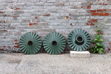 Load image into Gallery viewer, Porcelain Ruffled Lamp Shades Vintage Radial Wave Industrial Decor - Eagle&#39;s Eye Finds
