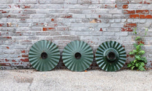 Load image into Gallery viewer, Porcelain Ruffled Lamp Shades Vintage Radial Wave Industrial Decor - Eagle&#39;s Eye Finds
