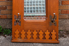 Load image into Gallery viewer, Oak Hall Mirror Hat Rack 1920&#39;s Vintage Wood Entryway Furniture - Eagle&#39;s Eye Finds
