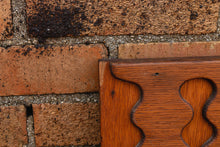 Load image into Gallery viewer, Oak Hall Mirror Hat Rack 1920&#39;s Vintage Wood Entryway Furniture - Eagle&#39;s Eye Finds
