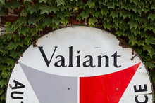 Load image into Gallery viewer, Plymouth Valiant Authorized Service Double Sided Porcelain Sign Vintage Auto, Gas, and Oil Signage - Eagle&#39;s Eye Finds
