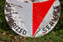 Load image into Gallery viewer, Plymouth Valiant Authorized Service Double Sided Porcelain Sign Vintage Auto, Gas, and Oil Signage - Eagle&#39;s Eye Finds
